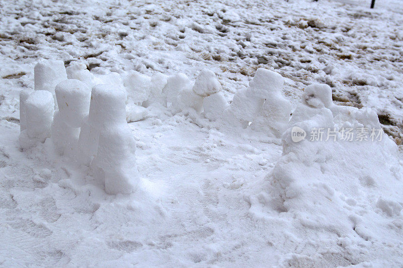 雪-冬天的背景。