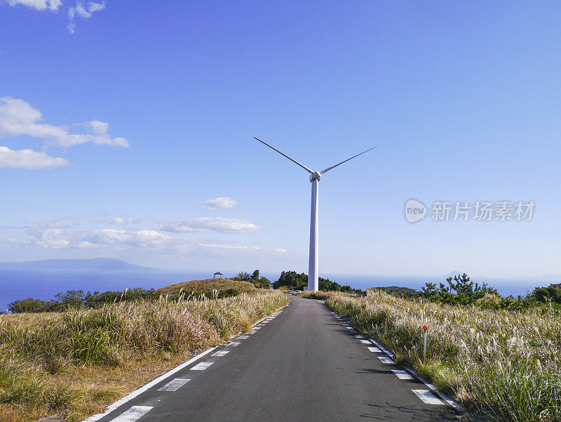 风力发电站和公路