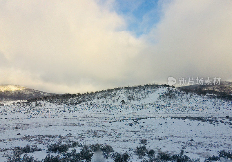 冬季雪山景观