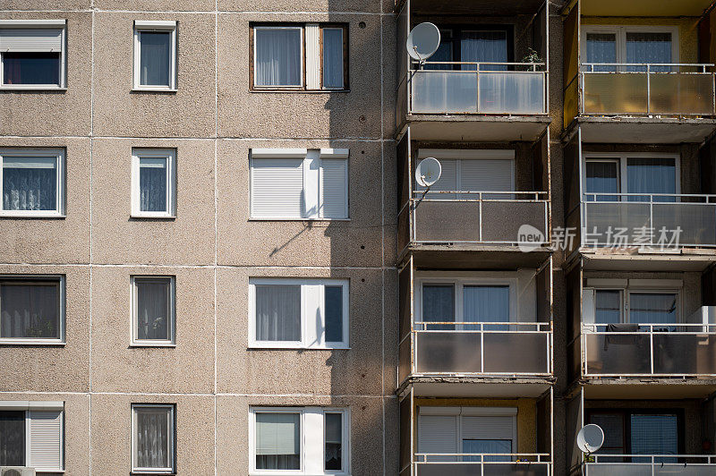 住宅区旧欧式公寓建筑