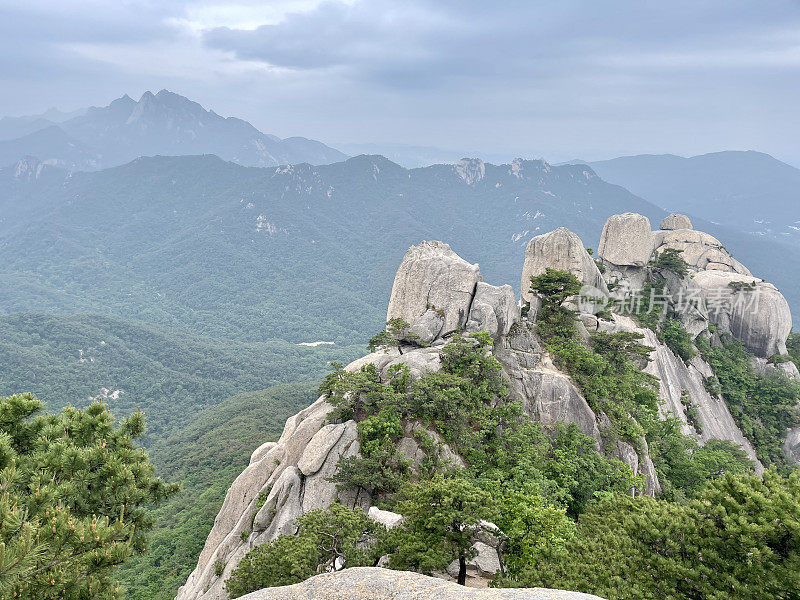 韩国首尔的道峰山五峰岭