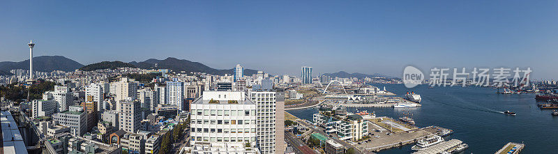 釜山城市全景，韩国