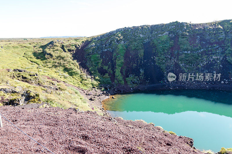 冰岛克里德火山口湖