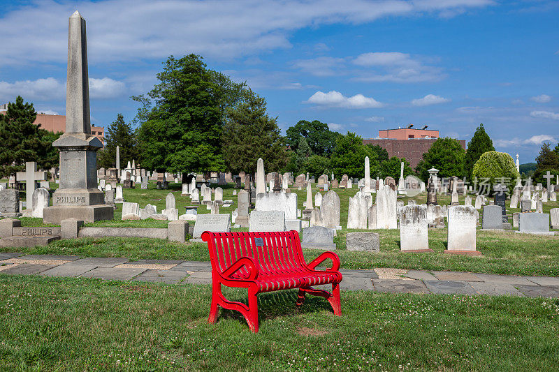 国会公墓的纪念长凳