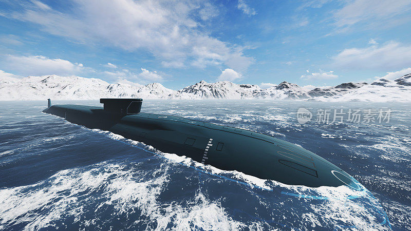 核潜艇在北部水域