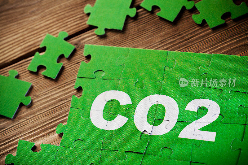 拼图-二氧化碳符号