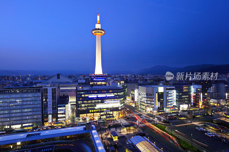 日本京都的夜晚