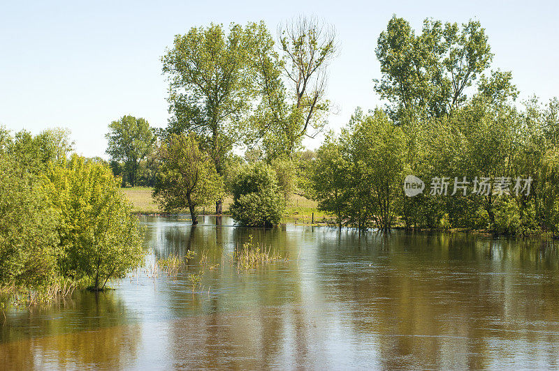 波兰Ponidzie地区正在发生洪水