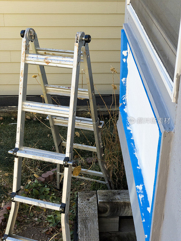 梯子和房屋外部油漆项目