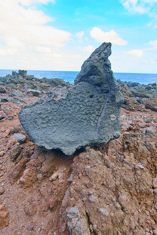 留尼汪岛的火山岩