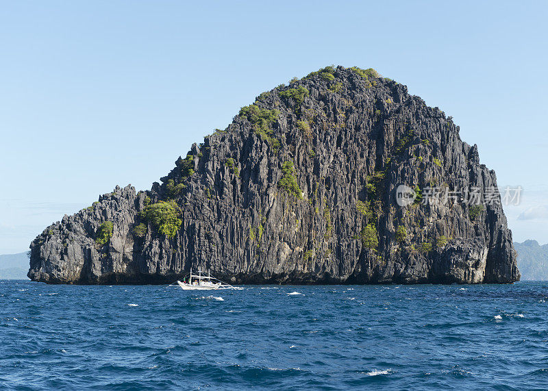 传统的班卡岛和热带岛屿