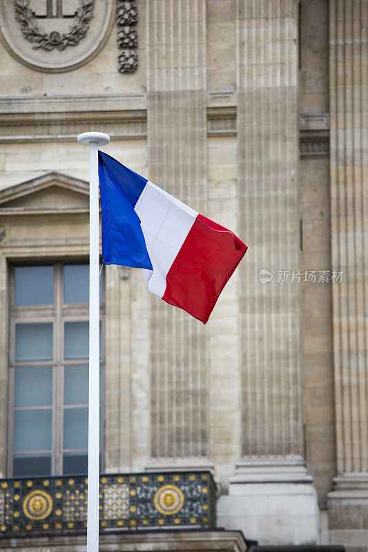 法国巴黎国旗象征着民族自豪感