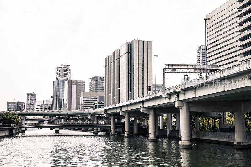 大阪市的市区和商业区