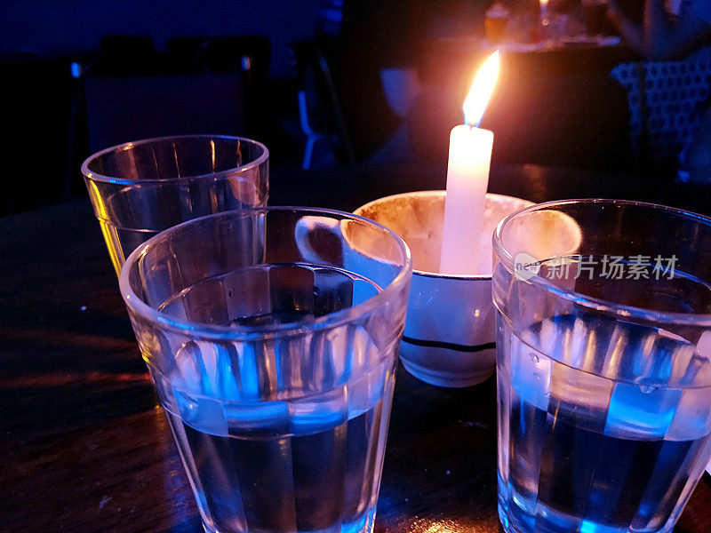 饮料和蜡烛