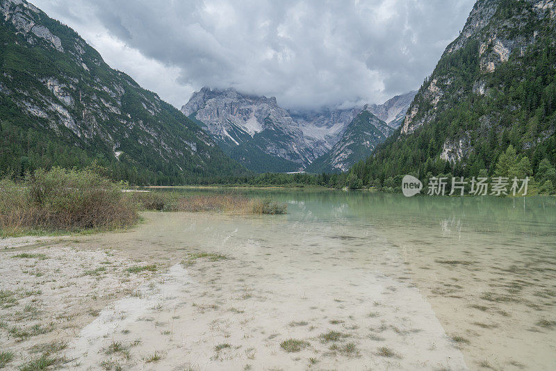 意大利白云石山脉的美丽景色