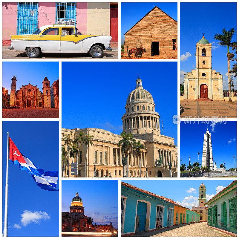 多张展示古巴印象的照片