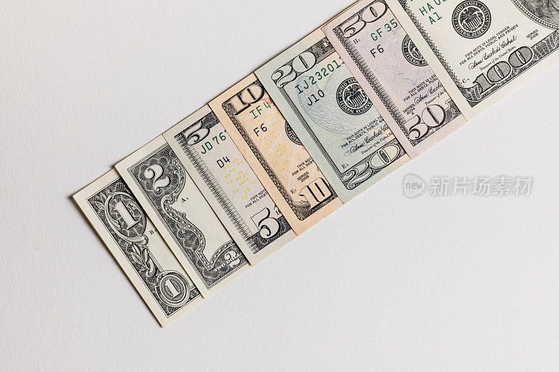 美国的钞票。货币资金背景。业务的商业概念。