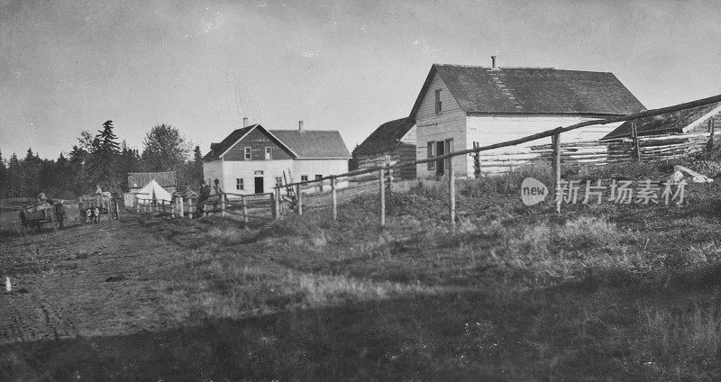 加拿大阿尔伯塔省拉比歇镇——1913年