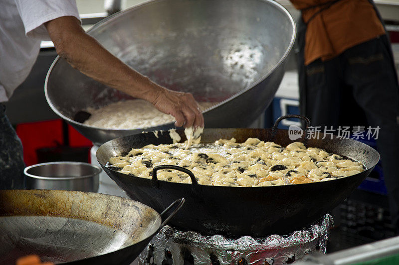 在制作过程中被油炸的飞艇