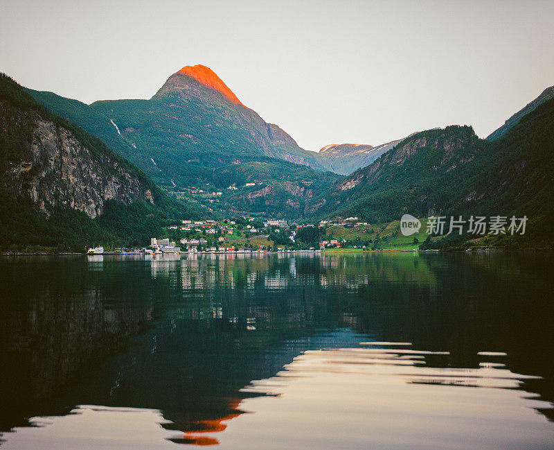 挪威峡湾的风景