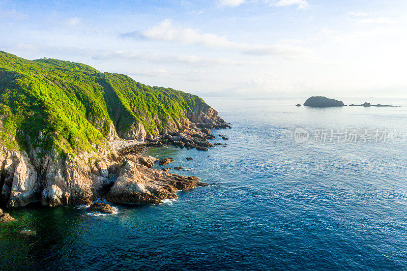 无人机拍摄位于西贡的塔门或草岛海景