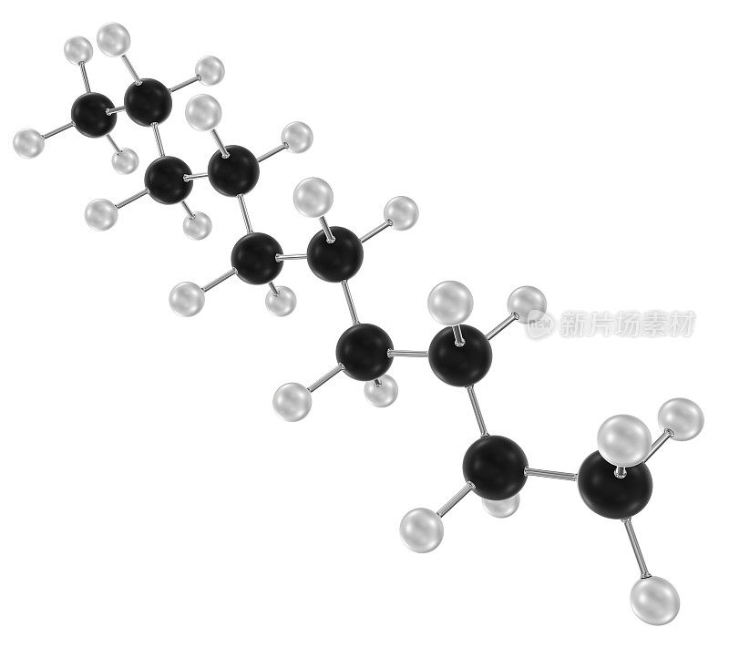 癸烷分子C10H22