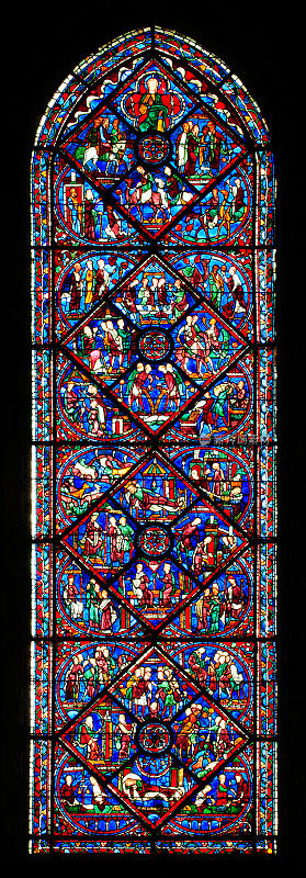 法国沙特尔大教堂圣母院约瑟夫之窗