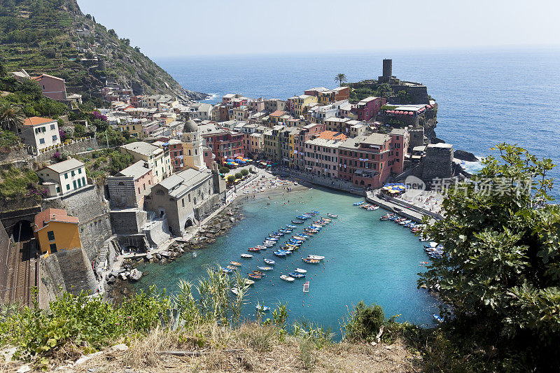 意大利的渔村Vernazza