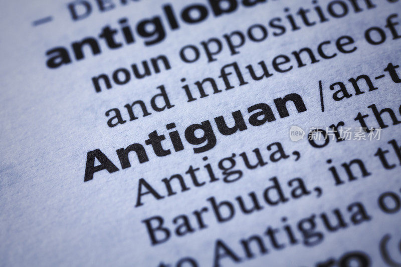 Antiguan:字典特写