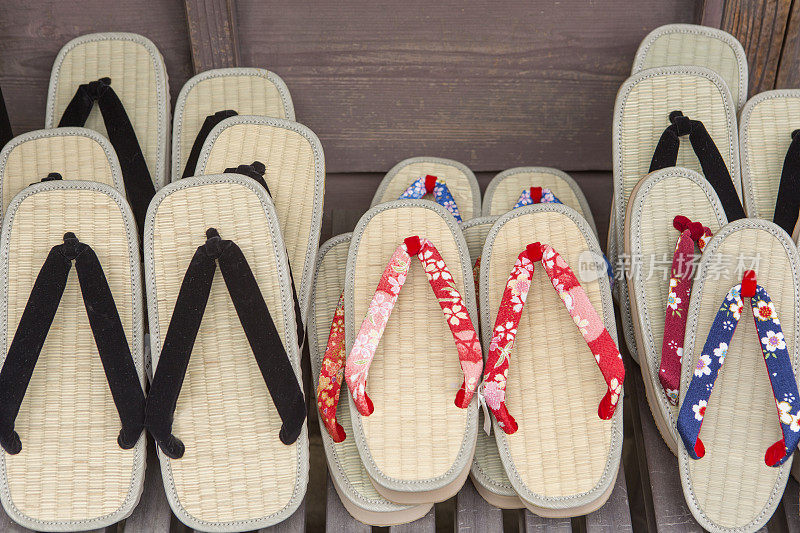日本京都出售传统日本拖鞋