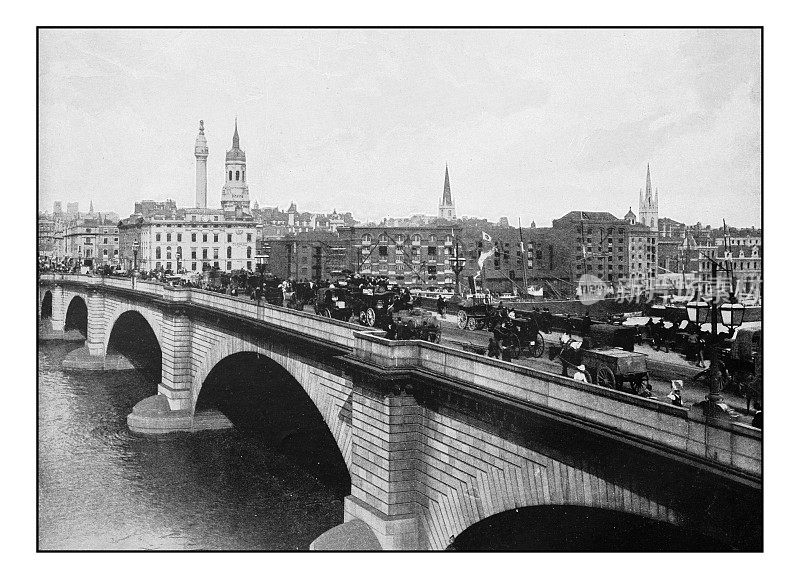 古董伦敦的照片:伦敦桥