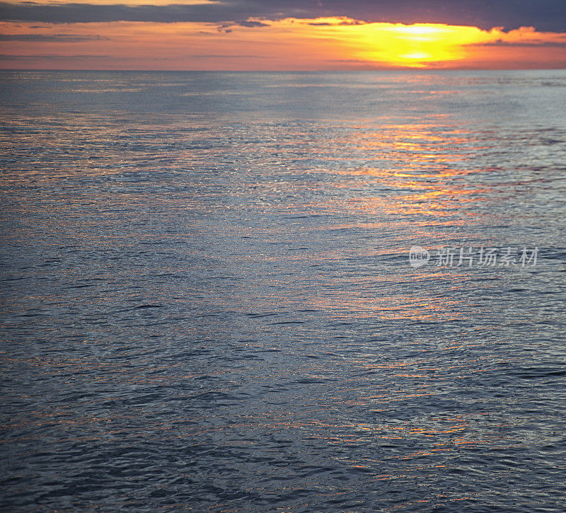 波罗的海日落。