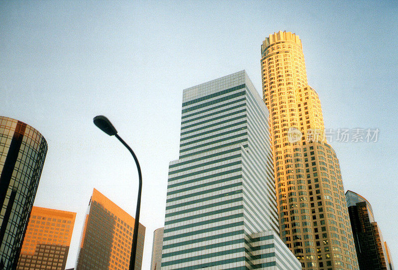 加州洛杉矶市中心的高楼大厦