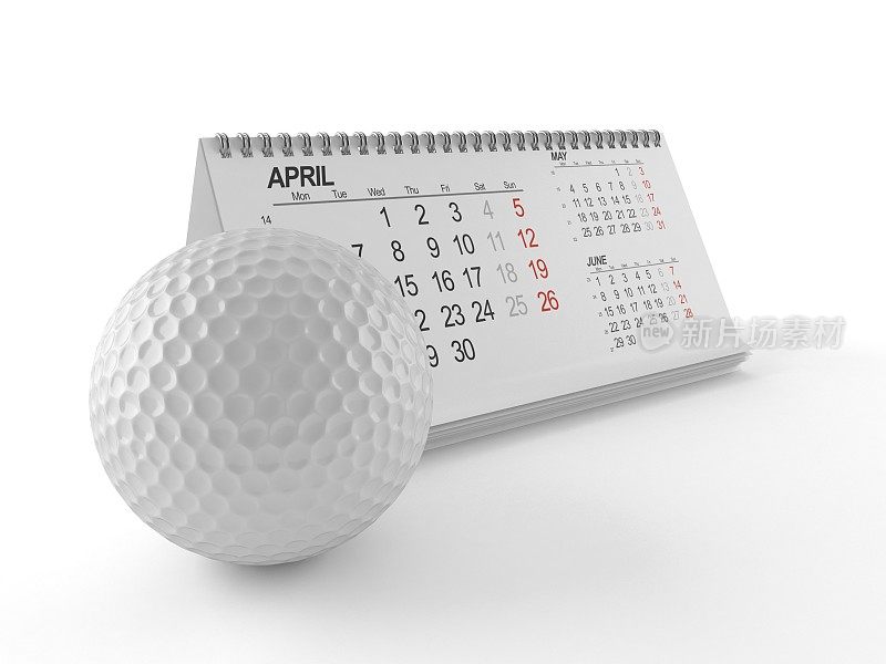 高尔夫的日历