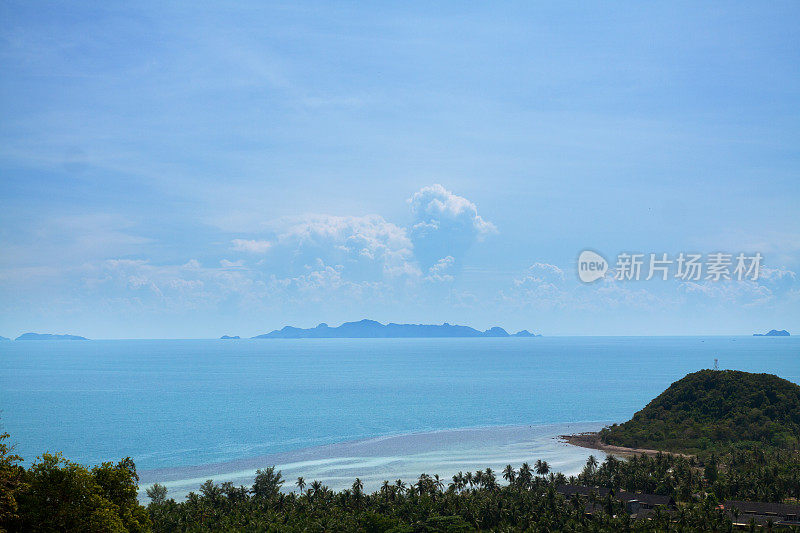 苏梅岛和泰国湾的海岸线