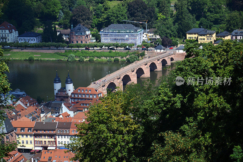 德国海德堡内卡尔河上的老桥