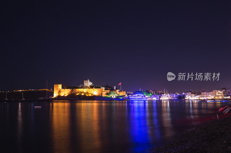 土耳其穆格拉夏日小镇波德鲁姆的海岸