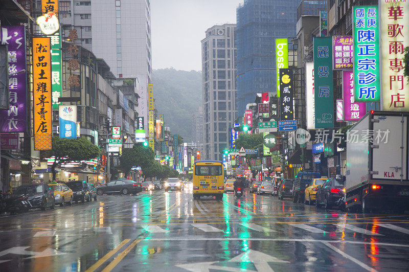 雨,下雨,台北,台湾,亚洲