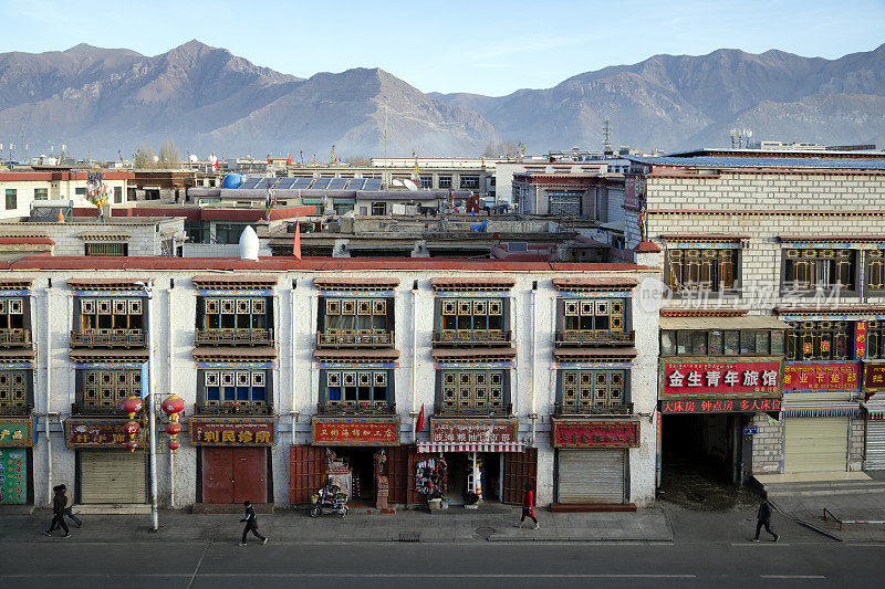 拉萨城市景观，西藏自治区，中国