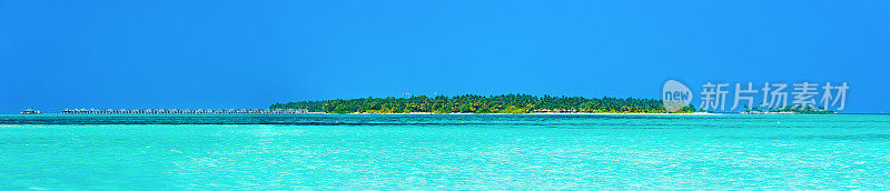 太阳岛度假胜地，纳拉古拉德胡，南阿里环礁，马尔代夫全景