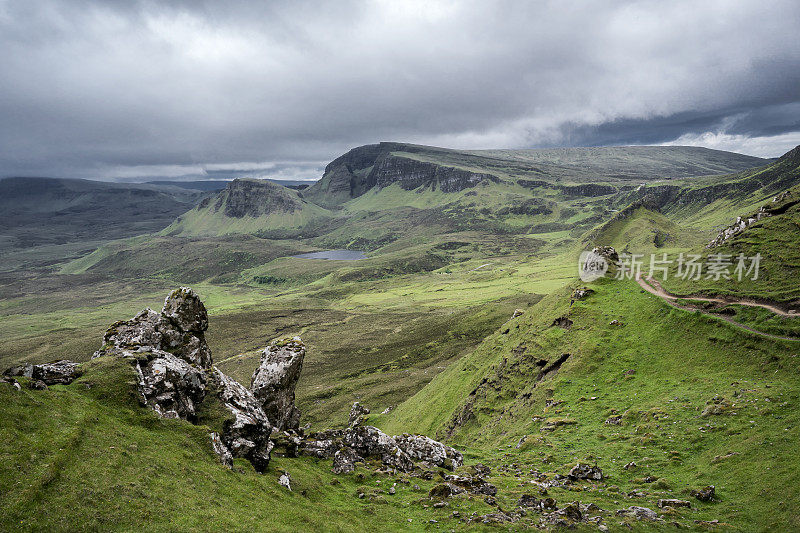 Skye岛的Quiraing小道