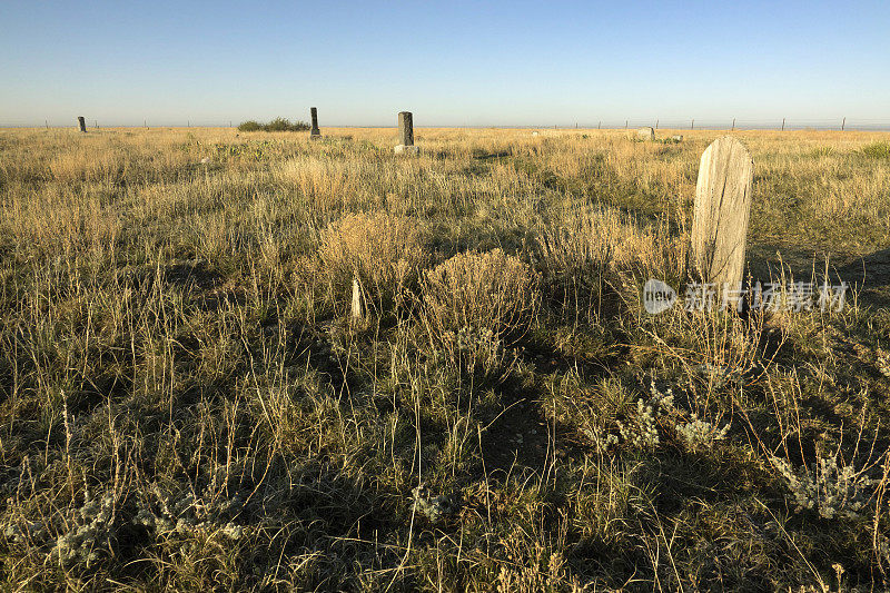 老西部鬼城斯莱戈墓地科罗拉多波尼国家草原草原