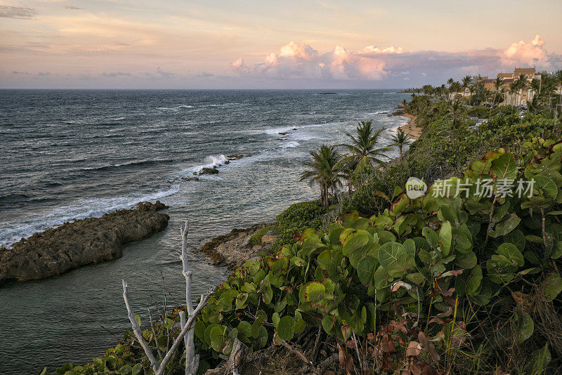 波多黎各，圣胡安，日落海滩