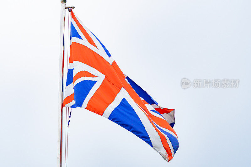 英国国旗挥舞着