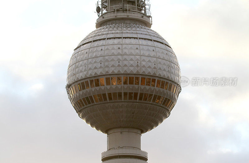 德国柏林市中心亚历山大广场著名的电视塔电视广播塔
