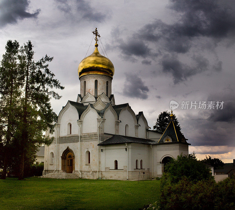俄罗斯东正教修道院的建筑碎片