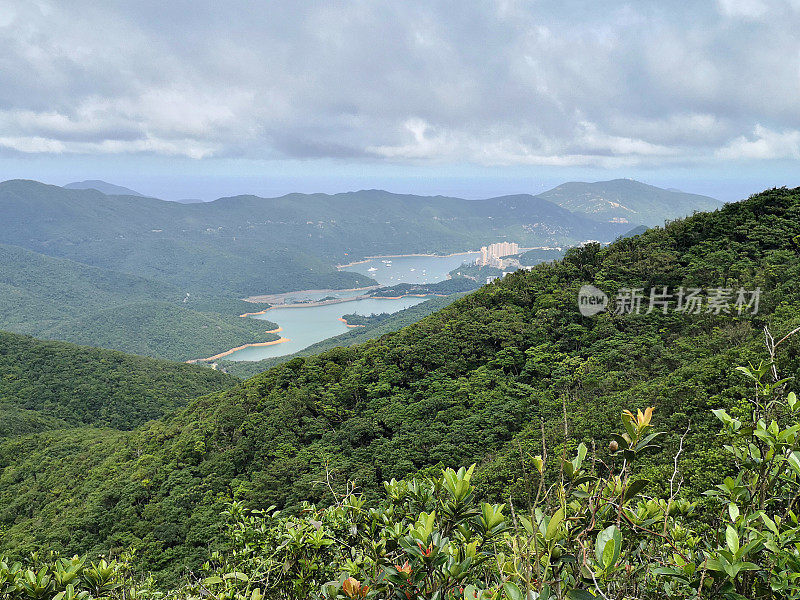 大潭笃水塘全景，香港岛