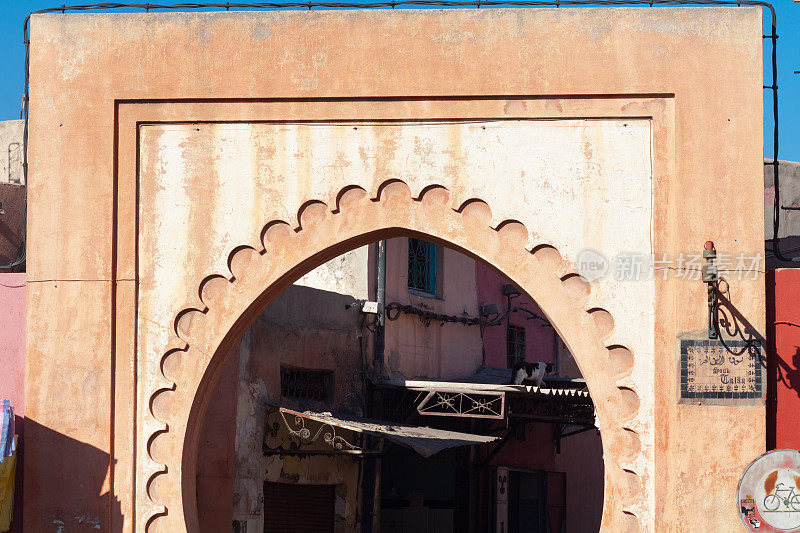 马拉喀什麦地那的拱门
