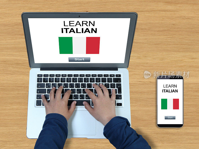 学习意大利语在线学习电脑笔记本电脑