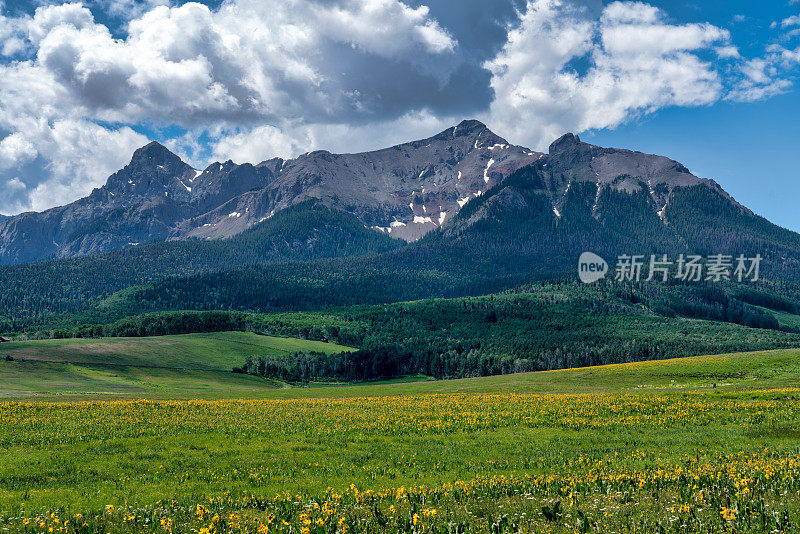 科罗拉多州美丽的山景